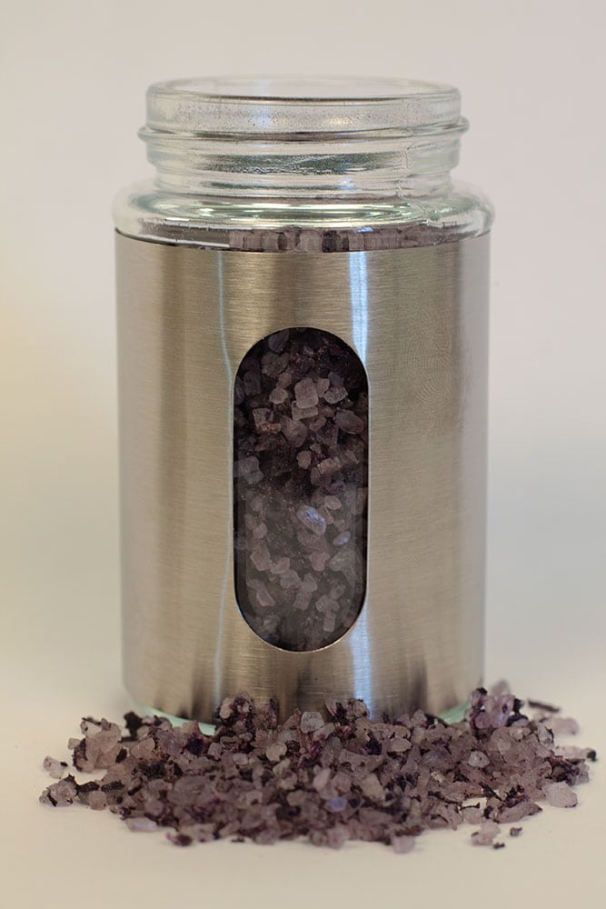 Purple Ruffle Basil Infused Mediterranean Sea Salt (3.4 oz) - Image 2